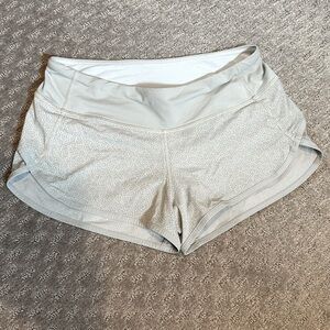 Lululemon speed up shorts. Size 4. Mid rise. 2.5” inseam. Grey